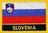 Slowenien Flaggenpatch mit Ländernamen