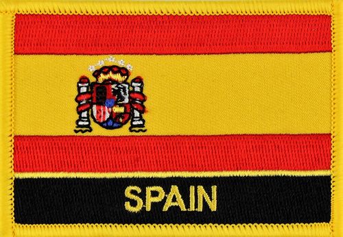 Spanien  Flaggenpatch mit Ländernamen