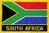 Südafrika Flaggenpatch mit Ländernamen