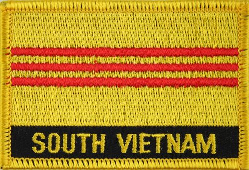 Südvietnam Flaggenpatch mit Ländernamen