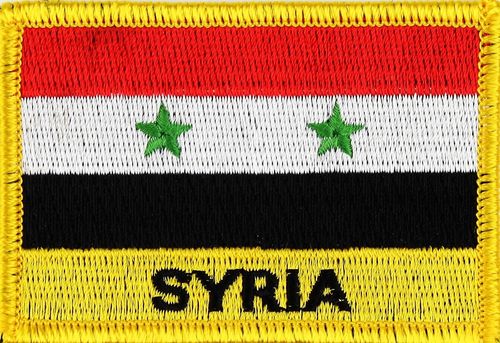 Syrien  Flaggenpatch mit Ländernamen