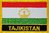 Tadschikistan  Flaggenpatch mit Ländernamen
