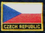 Tschechische Republik Flaggenpatch mit Ländernamen