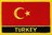 Türkei  Flaggenpatch mit Ländernamen