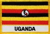 Uganda  Flaggenpatch mit Ländernamen