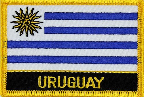 Uruguay Flaggenpatch mit Ländernamen