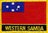 West Samoa  Flaggenpatch mit Ländernamen
