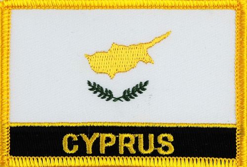 Zypern  Flaggenpatch mit Ländernamen