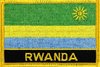 Ruanda Flaggenpatch mit Ländernamen