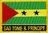 Sao Tome und Principe  Flaggenpatch mit Ländernamen