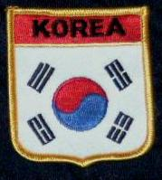 Korea  Wappenaufnäher
