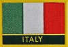 Italien Flaggenpatch mit Ländername