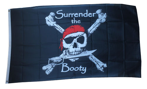 Pirat Surrender the Booty Flagge 90*150 cm