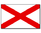 Outdoor-Hissflagge Alabama 90*150 cm