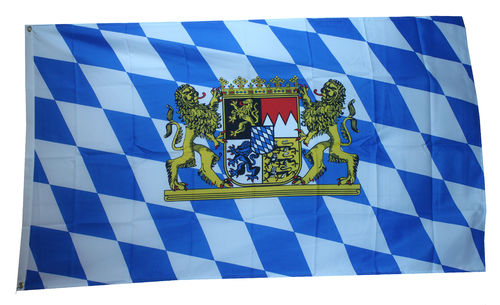 Outdoor-Hissflagge Bayern mit Löwen 90*150 cm