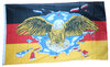 Outdoor-Hissflagge Deutschland mit breitem Adler 90*150 cm