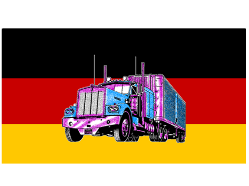 Outdoor-Hissflagge Deutschland mit Truck  90*150 cm