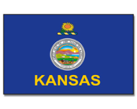 Outdoor-Hissflagge Kansas 90*150 cm