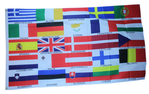 Outdoor-Hissflagge Europa 25 Staaten 90*150 cm