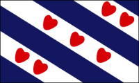 Outdoor-Hissflagge Friesland (NL) 90*150 cm