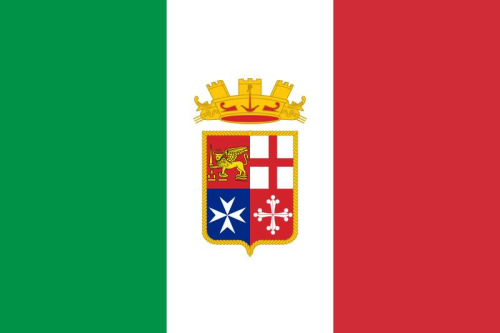 Outdoor-Hissflagge Italien mit Wappen90*150 cm