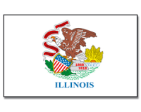Outdoor-Hissflagge Illinois 90*150 cm