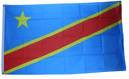 Outdoor-Hissflagge Kongo Kingshasa 90*150 cm