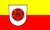 Outdoor-Hissflagge Lippeflagge mit Rose  90*150 cm