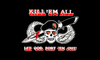 Outdoor-Hissflagge Pirat "Kill em All" 90*150 cm
