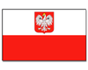 Outdoor-Hissflagge Polen mit Wappen 90*150 cm