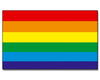 Outdoor-Hissflagge Regenbogen 90*150 cm