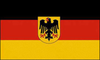 Deutschland mit Adler Hohlsaumflagge 60 * 90 cm