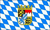 Bayern mit Wappen Hohlsaumflagge 60 * 90 cm