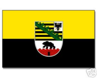 Sachsen Anhalt  Hohlsaumflagge 60 * 90 cm