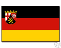 Rheinland Pfalz Hohlsaumflagge 60 * 90 cm