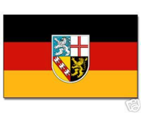 Saarland Hohlsaumflagge 60 * 90 cm