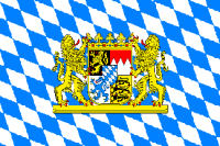 Bayern mit Löwe Hohlsaumflagge 60 * 90 cm