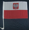 Autoflagge Polen mit Adler
