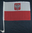 Autoflagge Polen mit Adler
