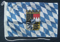 Boots/ Motorradflagge Bayern mit Wappen