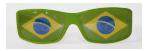 Brasilien Fan - Sonnenbrille