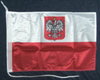 Boots/ Motorradflagge Polen mit Wappen