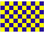 Blau/Gelb Karo Flagge 90*150 cm