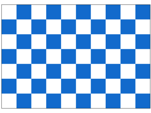 Blau/Weis Karo Flagge 90*150 cm