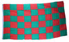 Rot/Grün Karo Flagge 90*150 cm