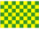 Grün/Gelb Karo Flagge 90*150 cm