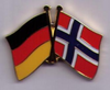 Deutschland - Norwegen,  Freundschaftspin ca. 25 mm