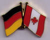 Deutschland - Kanada,  Freundschaftspin ca. 25 mm