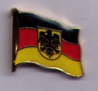 Deutschland mit Adler  Flaggenpin ca. 16 mm