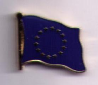 Europa  Flaggenpin ca. 16 mm